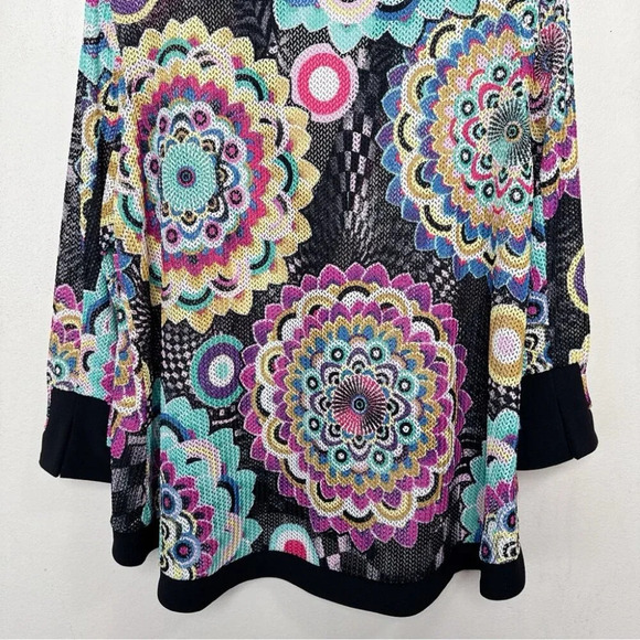 Joseph Ribkoff Womens Cover Up 8 Kimono Open Knit Multicolor Jacket - Picture 14 of 15